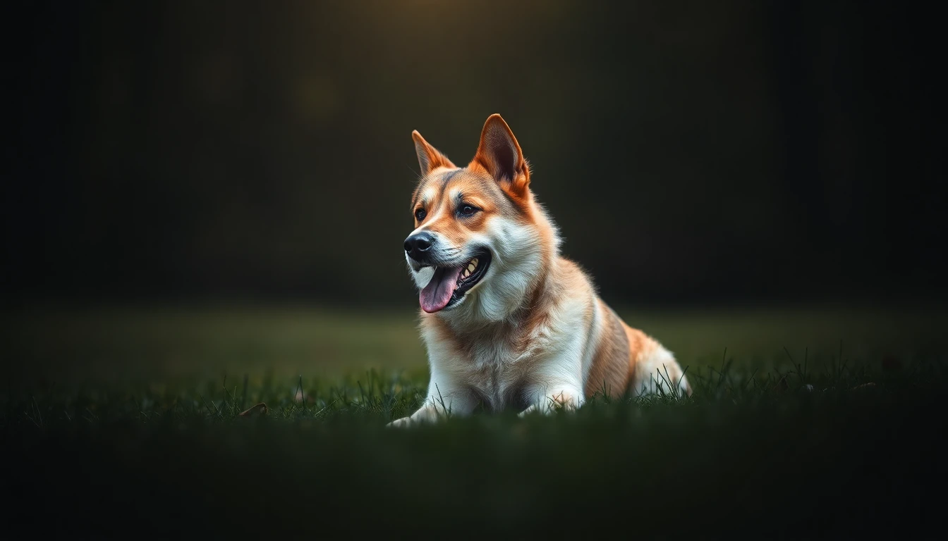 a dog
